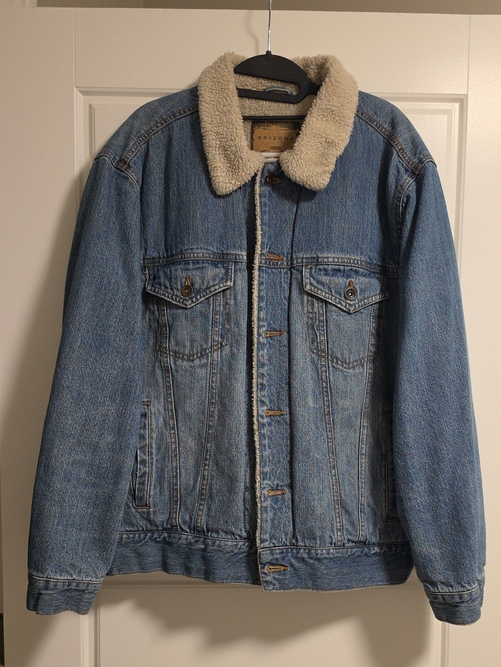 Vintage 90s Arizona Jean Co Sherpa Lined Jacket - Large